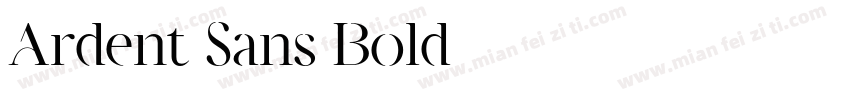 Ardent Sans Bold字体转换